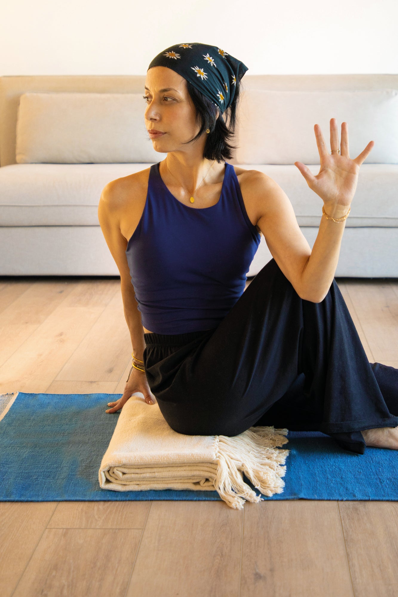 Accessoire yoga COUVERTURE (COTON) – coton biologique – Mahola