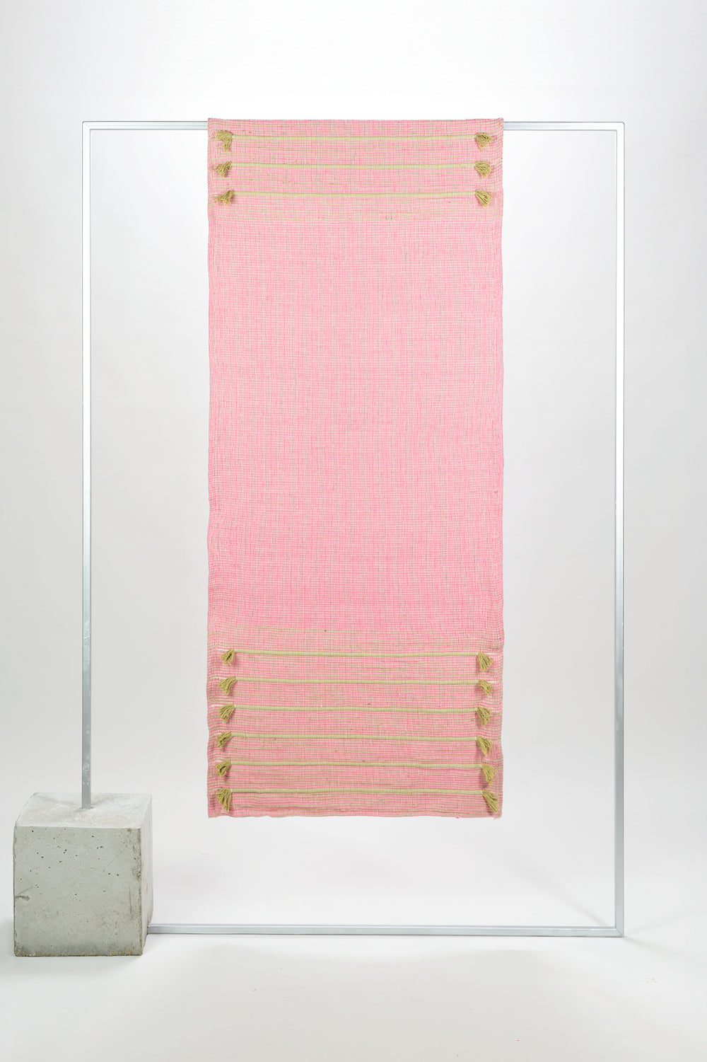 Tapis de yoga nomade 3mm rose et vert