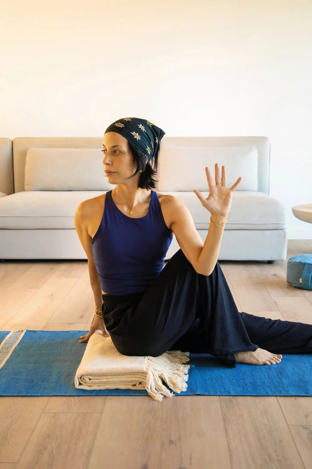 Tapis de yoga VIRAT HERBAL – détail matière – Mahola